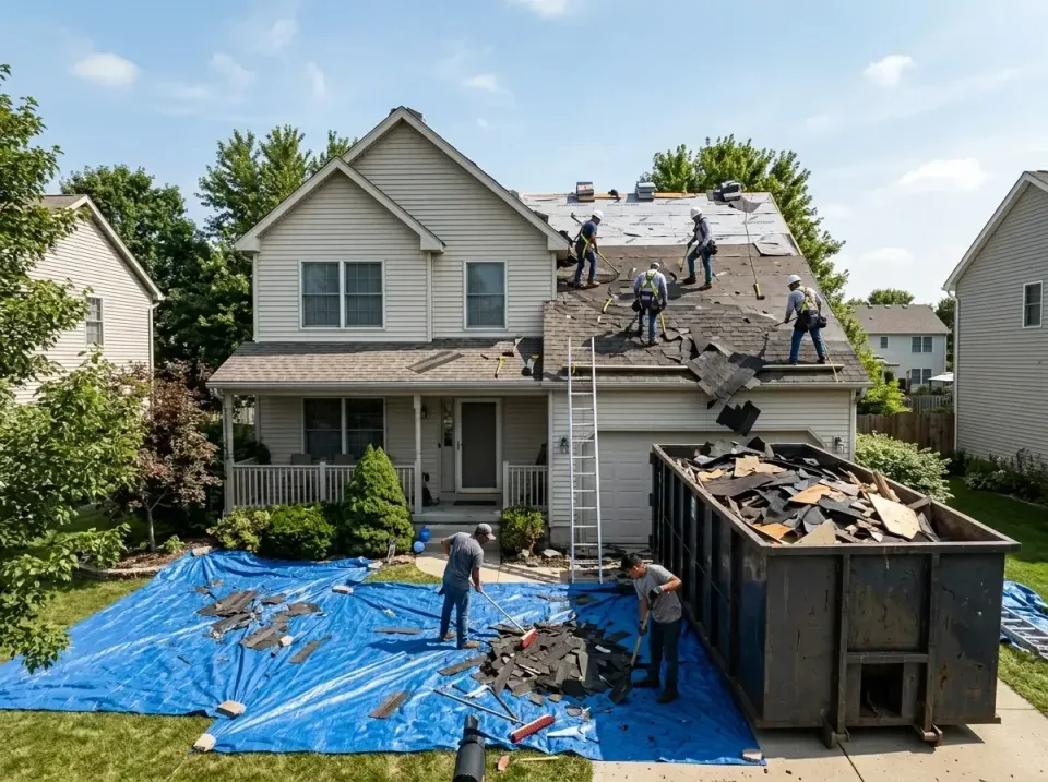 roof-replacement-debris-remova-004 — frequently asked questions, Cheapest Dumpster Rentals in Ball Pond, CT